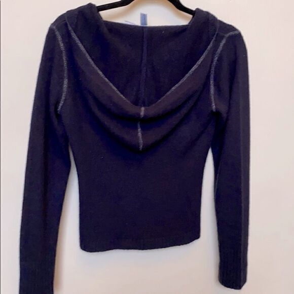 Top shop Smudge Navy Hooded Sweater - Picture 5 of 15
